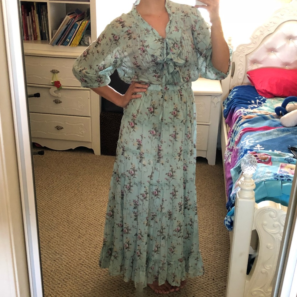 2 piece skirt and shirt Ralph Lauren floral set